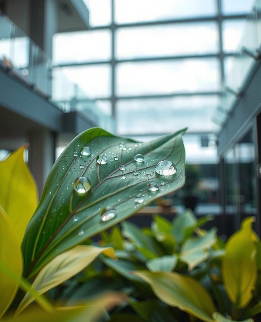 Biophilic design representing data structure
